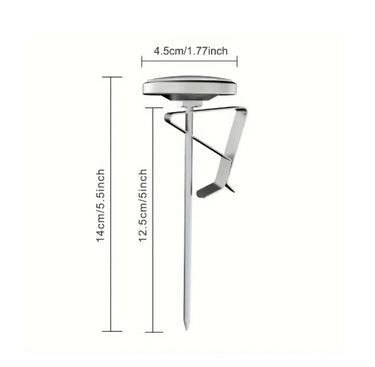 Instant Read Coffee Thermometer – Stainless Steel Clip-on Gauge-with cover
